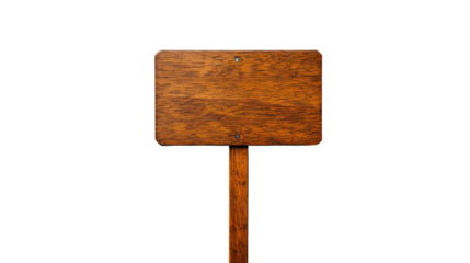 Blank wooden signpost ready for custom messages or directional guidance in rustic style for natural or outdoor settings