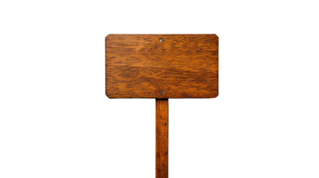 Blank wooden signpost ready for custom messages or directional guidance in rustic style for natural or outdoor settings