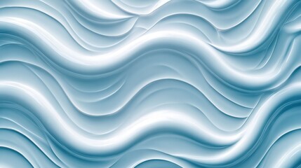 Fototapeta premium Abstract wavy pattern in shades of blue, creating a smooth, fluid texture.