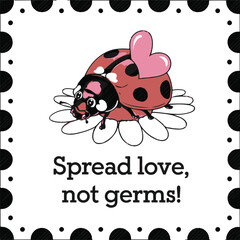 background with ladybug