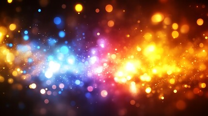Naklejka premium Abstract Colorful Lights Sparkle Background