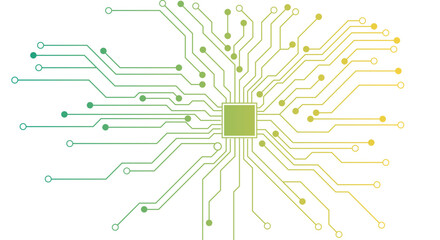 Abstract futuristic circuit board Illustration.   Microprocessor, Microchip, Computer Chip, Semiconductor. Vector illustration