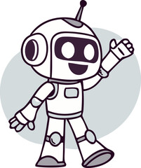 Obraz premium generative ai character svg