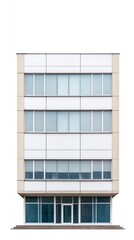 Modern Office Building Facade, Stylish Architectural Design, Contemporary Commercial Structure, Cityscape, Urban Exterior, Minimalist Office Building