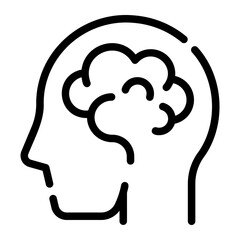 brain Line Icon