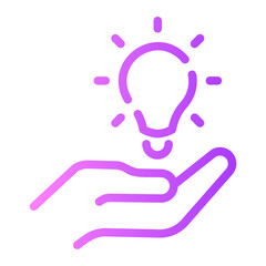 values Line Gradient Icon