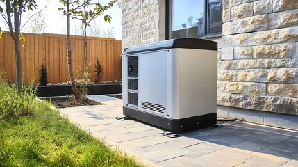 Big Backup Natural Gas Generator for House Building Outdoor