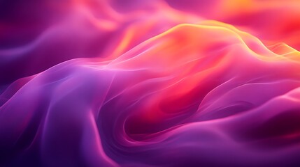 Obraz premium Abstract Pink and Orange Wavelike Fabric Design