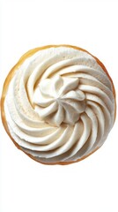 Fototapeta premium A Whimsical Whipped Cream Delight: Exquisitely Decorated Pastry