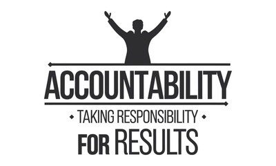 Accountability Vector Silhouettes and Vector Clip Art Logo Icon Depicting Leadership, Teamwork, and Success Concepts