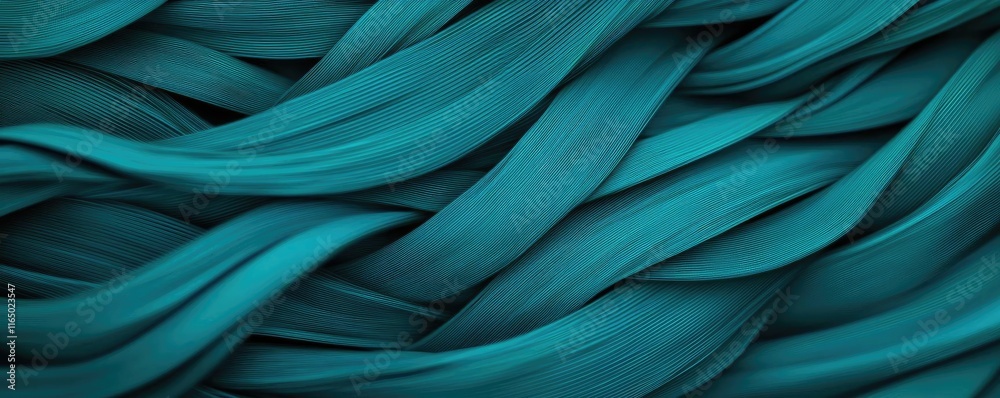 Aufkleber Noise abstract background idea. An abstract view of textured dark teal waves creating a smooth flowing pattern.