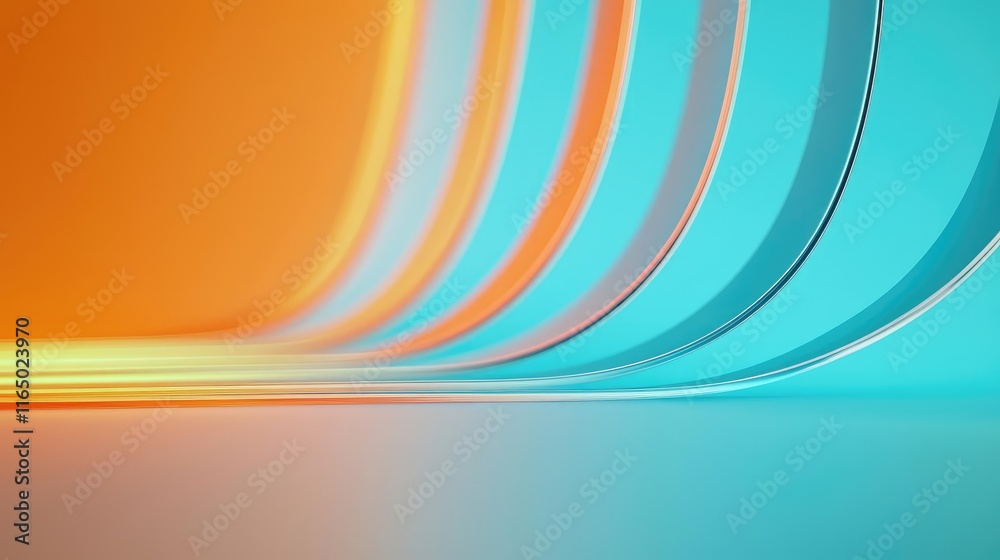 Poster Noise abstract background idea. Abstract curved lines in vibrant colors creating a modern, artistic background.