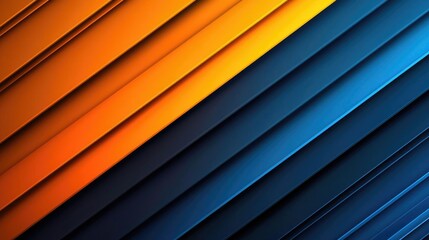 Obraz premium Noise abstract background idea. Vibrant abstract background featuring diagonal stripes in bold blue and orange colors.