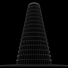 3D illustration of Building in concept