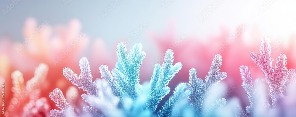 Poster noise abstract background idea. vibrant coral reef showcasing colorful coral structures in soothing 