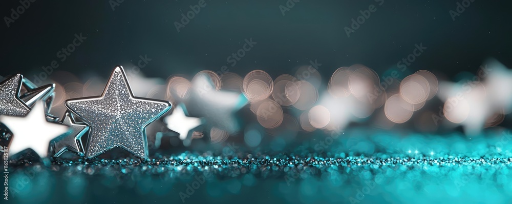 Poster starry abstract background idea. glittering stars on a shimmering surface, evoking a sense of magic 