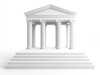 Obraz premium Outdoor podium stage for mockup clean environment realistic photo of platform