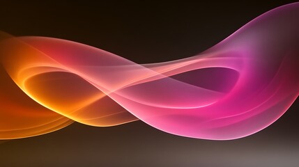 Fototapeta premium Abstract Orange Pink Wave Design Background