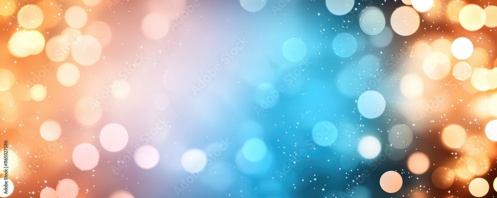 Aufkleber Starry abstract background idea. Vibrant bokeh background with colorful lights creating an artistic and dreamy atmosphere.