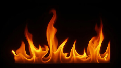 Fototapeta premium The Beauty of Flames Captivating Fire Visuals