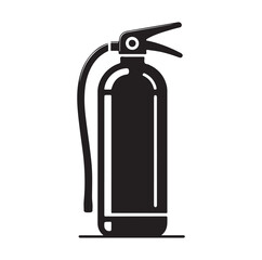 Fire Extinguisher silhouette vector illustration