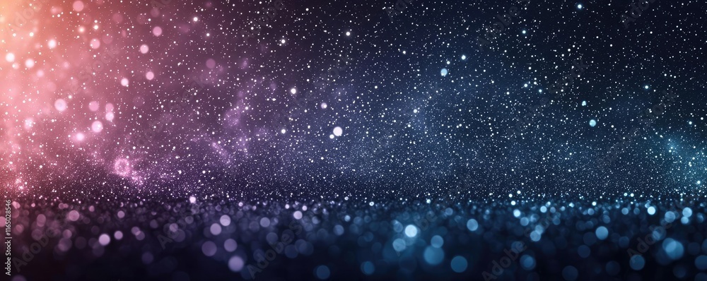 Poster starry abstract background idea. a stunning cosmic background filled with colorful sparkles and shim