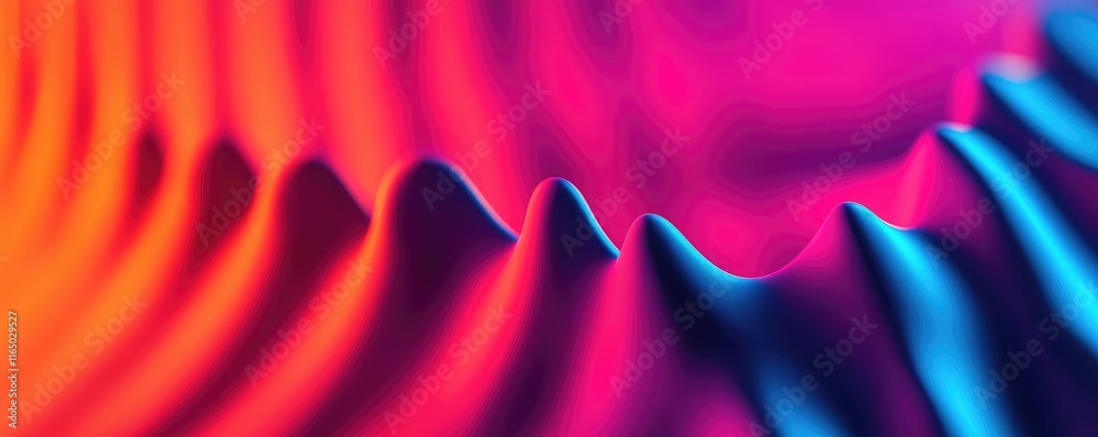 Aufkleber Noise abstract background idea. Vibrant waves of color creating a stunning abstract visual effect.