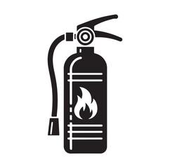 Fire Extinguisher silhouette vector illustration