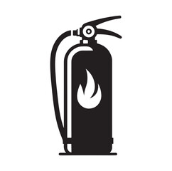 Fire Extinguisher silhouette vector illustration