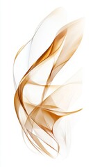 Abstract Golden Lines Design: A Stunning Visual Composition of Flowing Curves and Colors