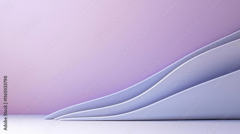 Aufkleber Noise abstract background idea. Abstract design featuring smooth curves and a soft gradient background.