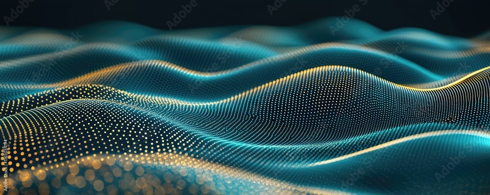 Poster Noise abstract background idea. Abstract digital waves of light, showcasing vibrant colors and smooth flowing patterns.
