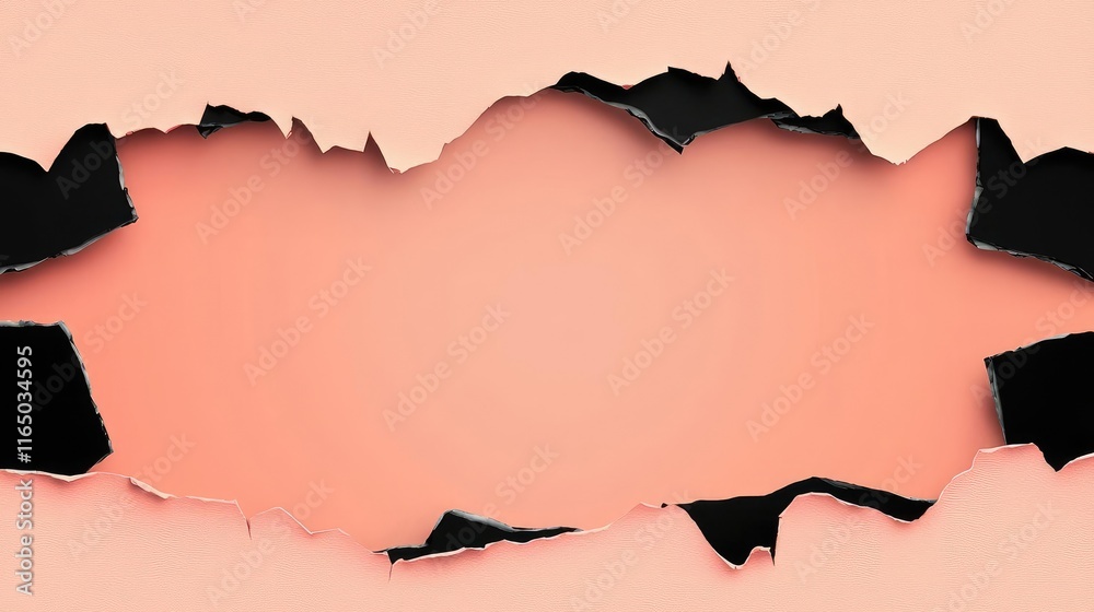 Poster Torn abstract background concept. Torn paper background with a blank space for creative designs and text.