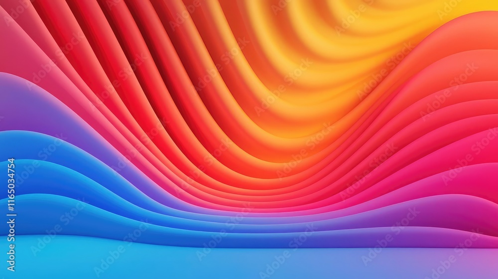 Aufkleber Noise abstract background idea. Vibrant abstract design with flowing waves of color creating dynamic visuals.
