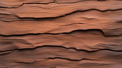 Textured layers of reddish-brown rock creating a natural pattern.