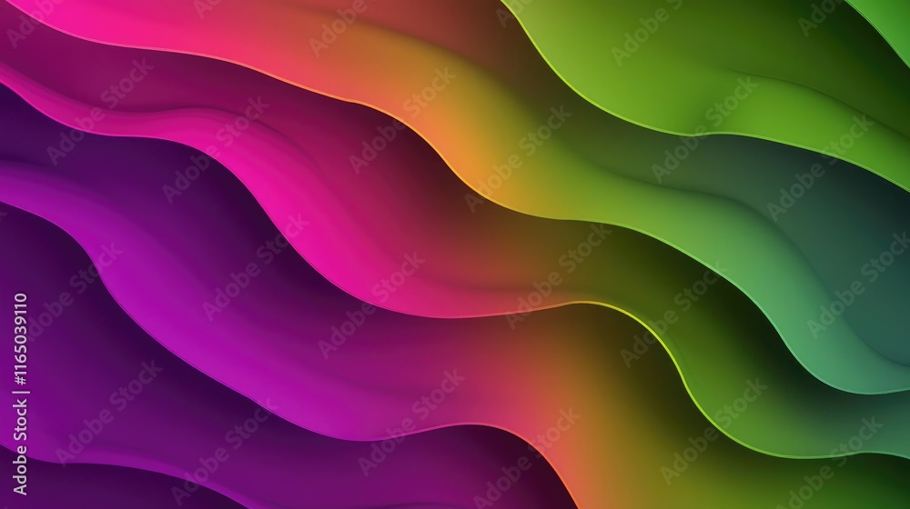 Poster Noise abstract background idea. Colorful wavy pattern with vibrant shades creating a dynamic visual appeal.