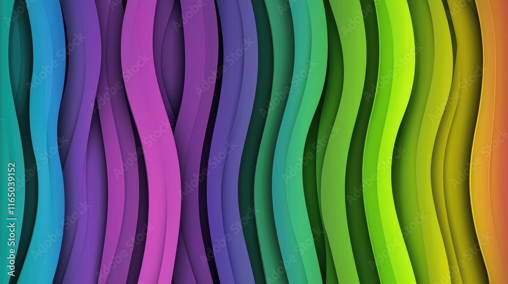 Aufkleber Noise abstract background idea. Abstract colorful waves create a vibrant backdrop for modern design projects.