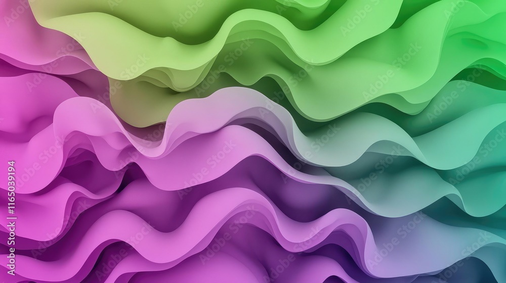 Poster Noise abstract background idea. Colorful wavy patterns create a vibrant and dynamic visual effect in various hues.