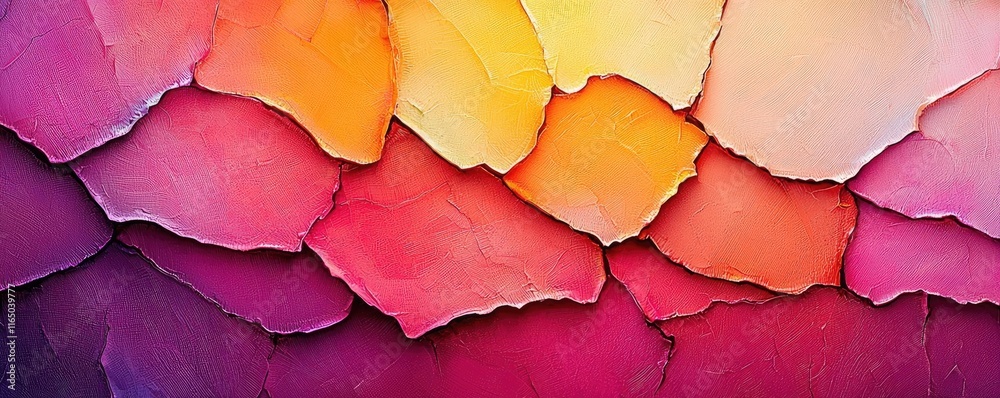Poster Torn abstract background concept. Colorful abstract layers create a vibrant and artistic backdrop for any design project.