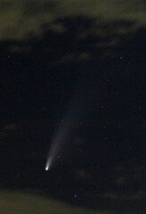 Comet and clouds