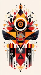Vibrant Geometric Abstract Design