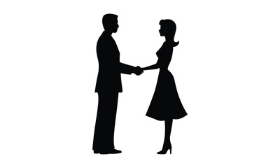 Accountability Business Vector Silhouettes and Vector Clip Art Logo Icon Depicting Business Strategy, Finance, and Marketing Innovation