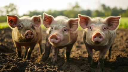 Sustainable farming practices ensure animal welfare and environmental health.