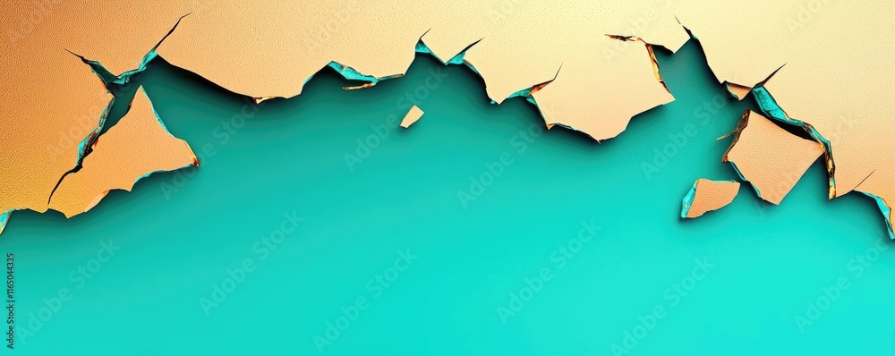Poster torn abstract background concept. colorful abstract background with cracked paint texture in vibrant