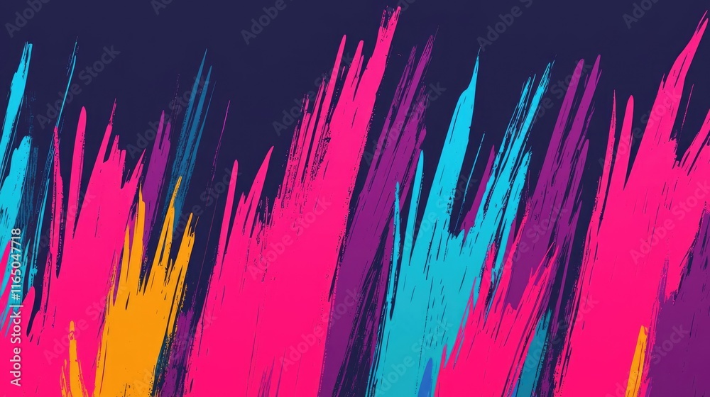 Poster Graffiti abstract background concept. Vibrant abstract background featuring colorful paint strokes and dynamic textures.