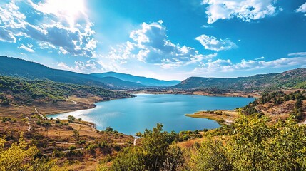 Breathtaking View of Musala, Bulgaria Featuring Scenic Lakes and Nature