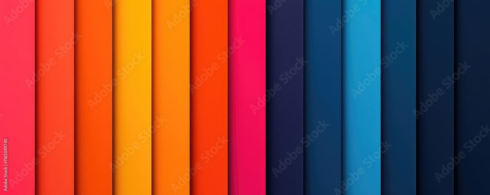 Poster torn abstract background concept. vibrant color palette showcasing various shades for design inspira