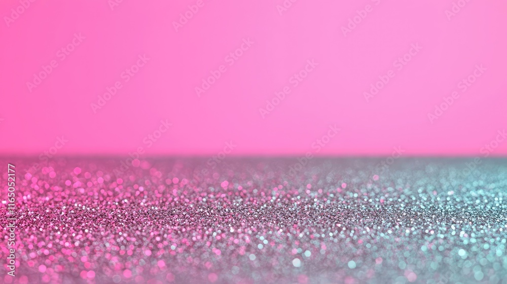 Poster Sparkle abstract background concept. A vibrant surface of sparkling glitter on a colorful backdrop, perfect for creative projects.