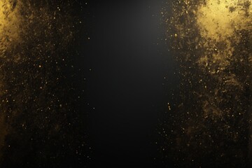 Fototapeta premium arafed image of a black and gold background with a black background