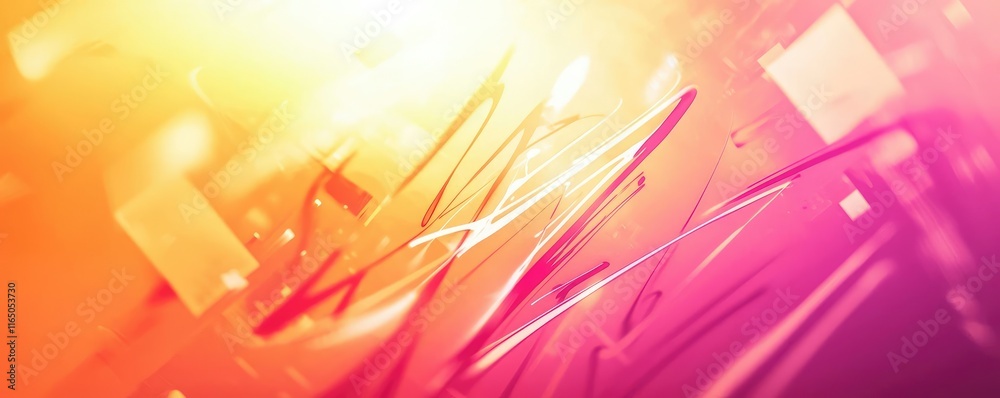 Poster Graffiti abstract background concept. Abstract digital design with vibrant colors and dynamic lines for creative projects.